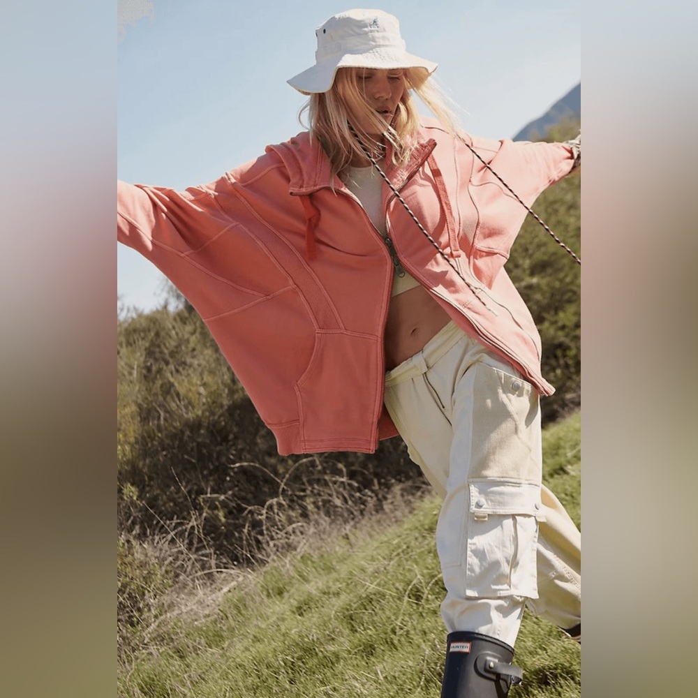 Free People Movement All Your Love Solid Hoodie - Moon Cactus